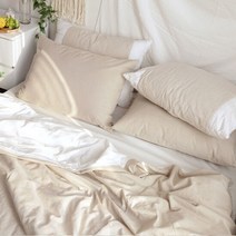 [천삼백케이] [까사베르데] 이안 린넨 베이지 베개커버 50x70cm 단품