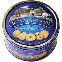 Royal Dansk 덴마크 버터 쿠키 24온스, 8 Ounce (Pack of 3)