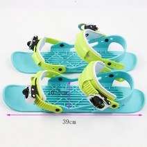 스키 미니 스키 스케이트 미니 스키 스포츠 훈련 스노우 보드 썰매 나일론 스케이트 보드 신발 스케이트 눈, 초록