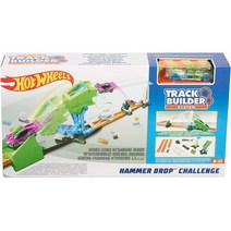 Hot Wheels FLL01 트랙 빌더 Abbatti il Martello 자동차 경주 트랙, 단색, 트랙 빌더 슬램 램프