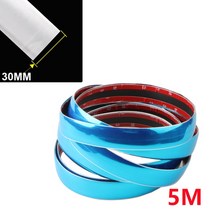 자동차 외부 크롬 바디 스트립 범퍼 도어 프로텍터 몰딩 스타일링 트림 램프 스티커 윈도우, 30MM X 5M