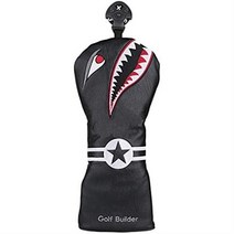 Ntcpefy 드라이버 페어 웨이 우드 하이브리드 말렛 블레이드 퍼터 레더 골프 클럽 헤드 커버 프로텍터용 샤크