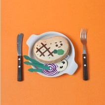 모찌타운 모찌 푸드 냠냠 휴대용 손난로 미니 스테이크 핫팩 인형