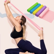 요가 필라테스 라텍스 짱짱 스트레칭 밴드 5color, 0.5mm(중급자용) × 1.5M, 핑크