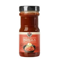 CJ더마켓 메뉴 개발 소스 만들기 황금 레시피 백설 면비빔용소스 양념 만능 비빔 국물 볶음 요리 국수 890G, 14개