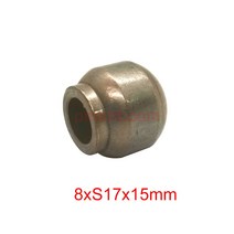 BUJ-556 S17 8x16x15mm 볼 구형 철 구리 황동 청동 부시 구체 전기 팬 세탁기 모터 베어링 부싱, 한개옵션0