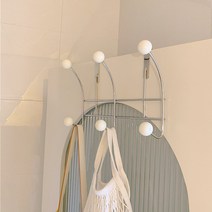 블레오 빈티지 우든볼 도어행거 문걸이 후크 옷걸이, 4구, 1개