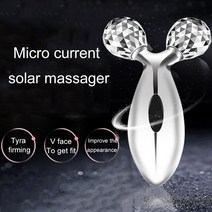 고주파 얼굴 리프팅 V라인 이중턱 롤링 마사지기3D EMS 롤러 전기 타이트닝 안티 링클 바 페이셜 진동 슬리, 01 G1, [01] G1