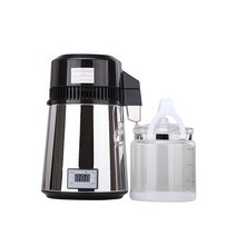 증류수기 치과 전열 구강 살균기 증류기 4 - 6 L, 4L 스테인레스 스틸 증류수 기계 유리 물통