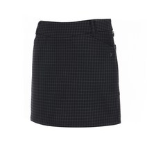 [볼빅 골프웨어] 여성 골프 사각패턴 플레어 큐롯 스커트 VLCUL914_DG
