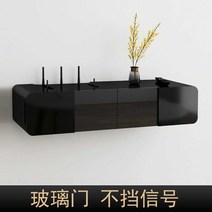 셋탑박스 티비 선반 보관함 콘센트가리개 무타공, P