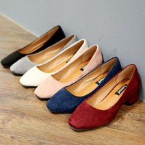 6컬러 스웨이드 펌프스 sn340