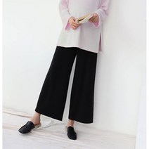 디게로 겨울 임산부 밍크 털 통바지 융기모 임부복 부츠컷 핀턱팬츠