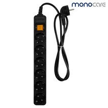 6구접지(10A) 블랙, 5m