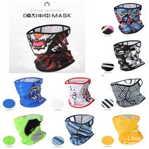 GY K매쉬 숨쉬기 편한 마스크 80종 모음 라이딩 싸이클 등산 낚시 마라톤 냉감 마스크, 베네치아