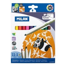 MILAN 밀란 수성 매직펜+지우개펜 12색 세트