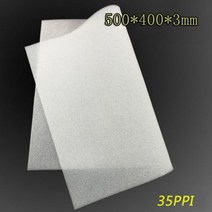 화이트 DIY 컴퓨터 메쉬 스폰지 PC 케이스 400x500x3mm 5mm 팬 쿨러 먼지 필터 방진 커버 섀시 더스트 35PPI, 400x500x5mm