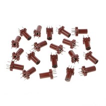 20 Pcs 조정 가능한 인덕터 쉘 스켈레톤 빈 페라이트 코어 코일 없음 25-100MHZ 집적 회로 S927