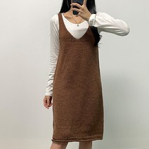 오오엘 여성용 뷔스티에 롱 달달끈원피스니트