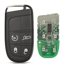 Jingyuqin 애프터 마켓 스마트 원격 키 433mhz 4A Keyless for Jeep Renegade Compass CCUV Trailhawk SIP22 M3N408213, for Compass+4 Buttons