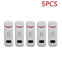 lte 라우터 와이파이 공유기 무선 동글 모뎀 스틱 모바일 광대역 카드 무선 어댑터 홈, 5pcs 화이트 레드