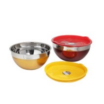 퀸센스 아이리스 밀폐뚜껑 스텐 믹싱볼 2p세트 제과제빵 반죽볼 스텐볼