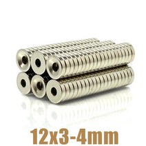 천장택스 해펠레 싱크대쇼바 천장점검구 10-500pcs 12x3-4 네오디뮴 자석 12x3 구멍 4 n35 ndfeb 라운드 슈퍼 강력한 강력한 영구 자기 imanes 디스크, 12x3-4(500개)