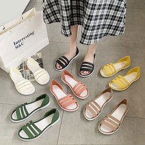 여성 여름 젤리 아쿠아 비치 슈즈 스트랩 샌들