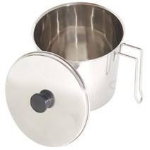 깔끔한 스텐 음식물 쓰레기 통3.5L 대 스텐음식물통 싱크대음식물쓰레기통 스텐쓰레기통 음쓰 잔반통