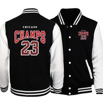 경량 조끼 패딩 Champs 23 농구 팀 아메리칸 글자 남성 의류 루즈핏 패션 야구 유니폼 캐주얼 상의 만화 자켓