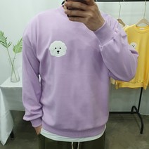 굿데이마이트 남녀공용 커플 미니 비숑 귀여운 맨투맨 4COLOR