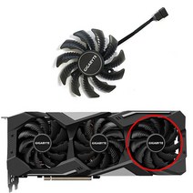 쿨러팬 냉각팬 3pcs T128010SU PLD08010S12HH 78mm DC 12V 0.35A 4 핀 기가바이트 Radeon RX 5500 5600 5700 XT 그래픽 카드, [03] 1pcs