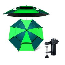 이중 8각 파라솔, 그린 2.2M, 테이블 고정형