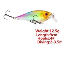 빅 베이트 루어 새로운 3D 눈 큰 움직이는 낚시 미끼 9cm 12.5g 바다 트롤링 미노 일본 Swimbait 미친 크랭, 04 D