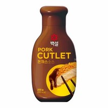 CJ제일제당 백설 돈까스 소스 경양식 레스토랑 전문점 풍미 간지 커틀렛 필수품 255g, 2개