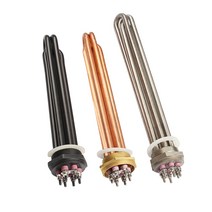 심야전기 온수보일러 사각히터 봉히터 1.52인치 3kw, DN40 205mm 220V4kw