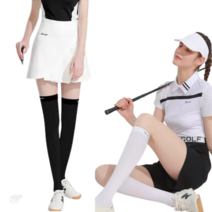 1+1 여성골프양말 니삭스 쿨 오버니삭스 UV차단 요가 운동용양말