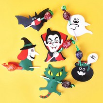크리스마스 할로윈 막대사탕 페이퍼 96p opp봉투 포함, 할로윈 드라큘라 세트