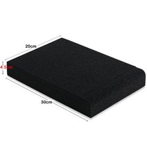 방음패드 방음재 방음매트 30x17x4CM 300x200x4.5CM 방음 폼 스튜디오 모니터 스피커 음향 절연 폼 아이솔, 02 300x200x45mm