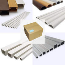 박스단위구매 몰딩 몰드 닥트 덕트 전선 사각 알루미늄 쫄대, 밤색, 고강도몰드, 1호 25 x 10(150개)