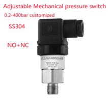 표준 기계식 압력 스위치 스테인레스 스틸 다이어프램 조정 가능한 오일 워터 피스, 22.116bar  G14 thread