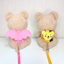 강아지가슴줄 천사 캐릭터 소형견 중형견 하네스 새끼강아지 목줄 푸들 비숑 포메라니안, 천사(블루)