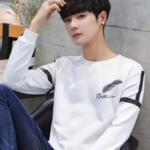 가바바 남성 맨투맨 어깨 테이핑 깃털 긴팔티 G20783