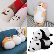 모찌 시바견 애착인형 누웁 시바 대형 국산 강아지 곰 고양이 거북이 여우 돌고래 바나나 펭귄 빼빼로데이, 10 파니판다곰 100cm