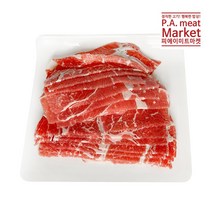 [피에이미트마켓 미국산 초이스등급 소목등심 불고기용 500g], 500g
