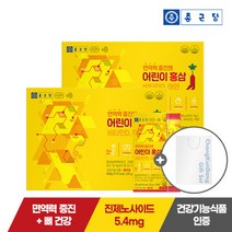 [종근당] 면역력 증진엔 어린이 홍삼 비타민D 아연 젤리 30포 2세트 + 2호 쇼핑백, 단일속성
