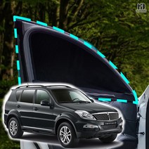 메이빈 차박 모기장 방충망 렉스턴W, SUV/RV-1열(좌+우)+세차타월
