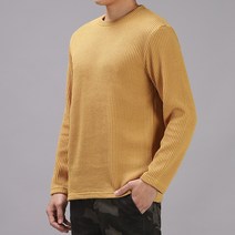 더맨쉽 소프트 데일리 골지 오버핏 라운드 니트 DLTWT23005
