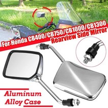 오토바이 핸들 바 리어 뷰 사이드 미러 CB400 VTEC 1 2 3 4 CB-1 VTR250 CB VTR 400 CB750, 하나, 은, 1개