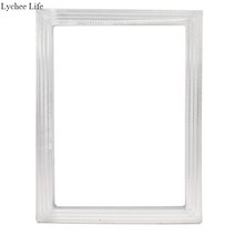 lychee life a3 스크린 인쇄 알루미늄 프레임 고정밀 인쇄 회로 기판용 흰색 실크 인쇄 폴리에스터 메쉬